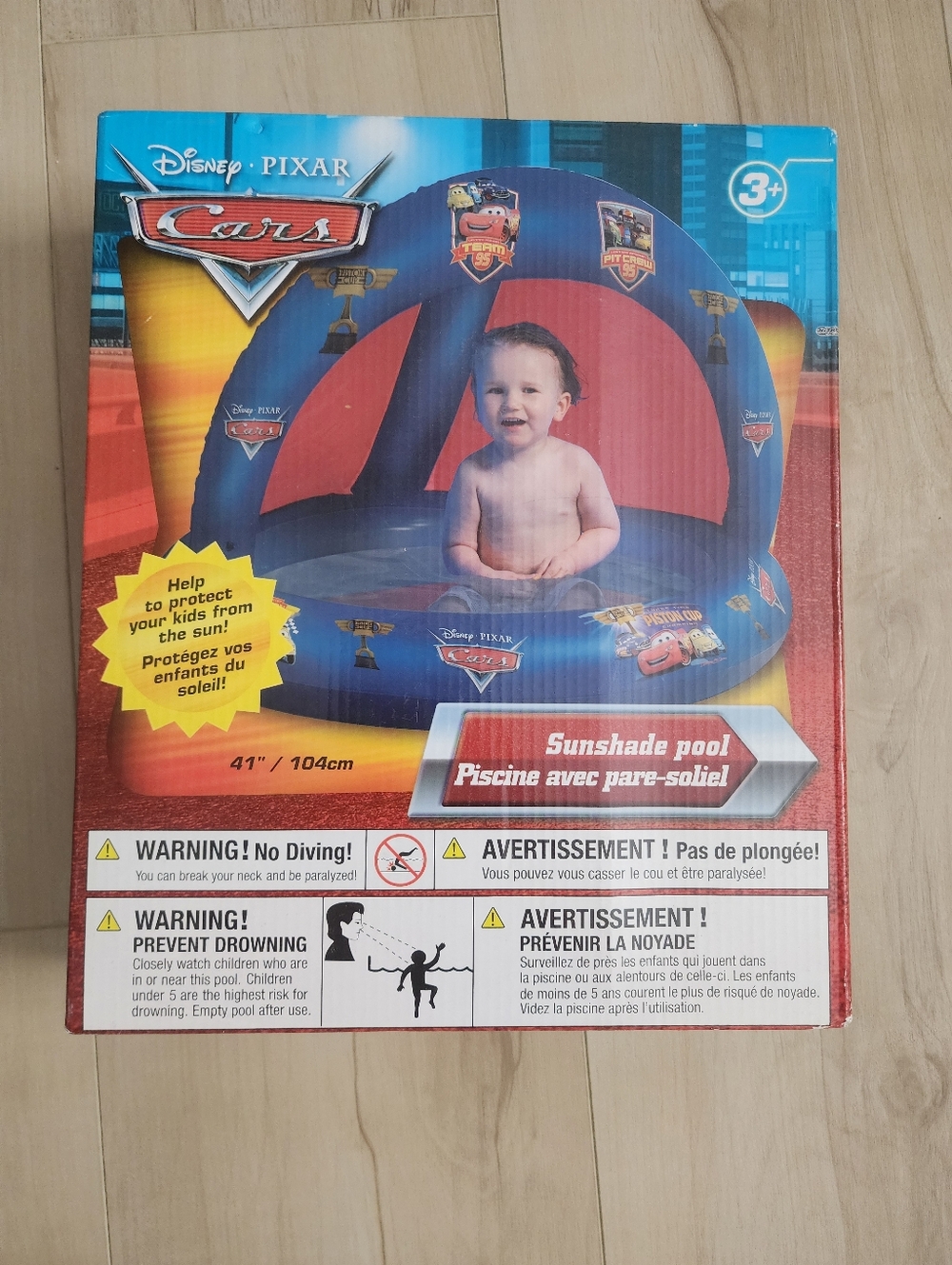 Disney Pixar Cars Blue and Red Sunshade Pool